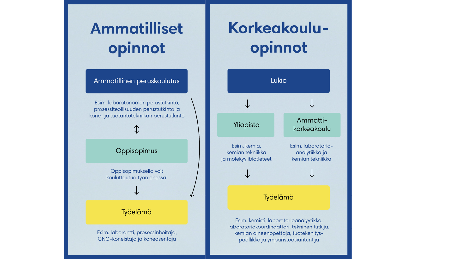 Kemianteollisuuden opintopolut