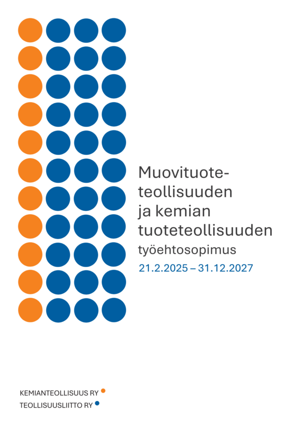 Muovituoteteollisuuden ja kemian tuoteteollisuuden työehtosopimus 21.2.2025 - 31.12.2027